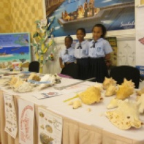 The Discovery Club members (also St. Andrews students) hosted the Bahamas National Trust booth.